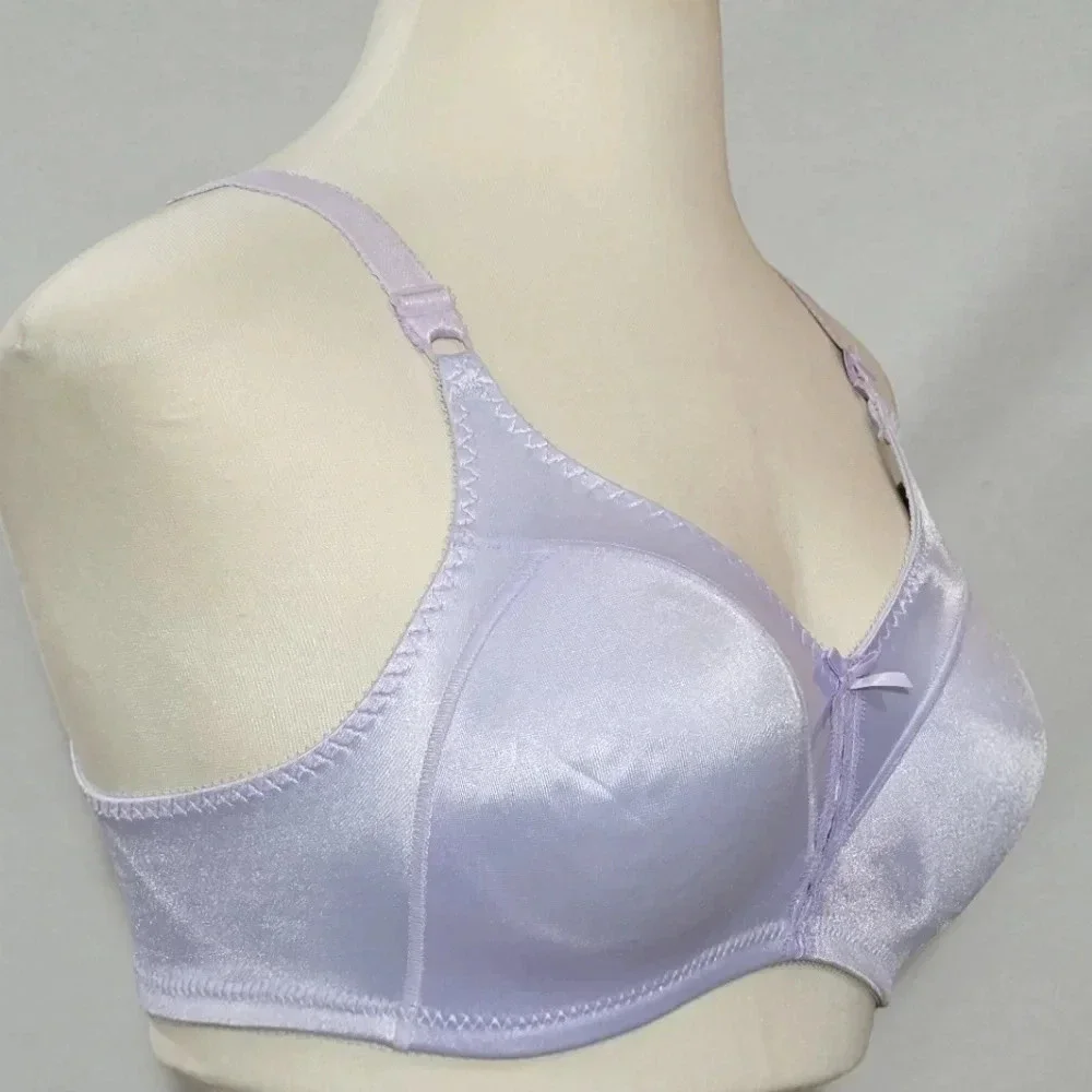 36B Bali 3820 Double Support Wire Free Bra Lavender‎ NWT